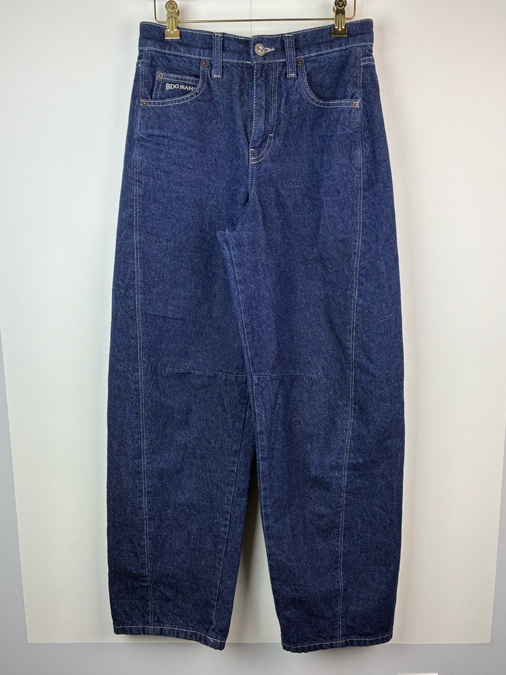 BDG Urban Outfitters blue balloon barrel wide-leg jeans high rise Size 24